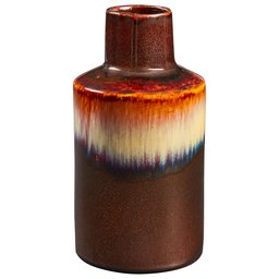 multicolored vase